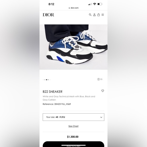 Men’s Dior B22 size 42 new in box - Picture 11 of 11